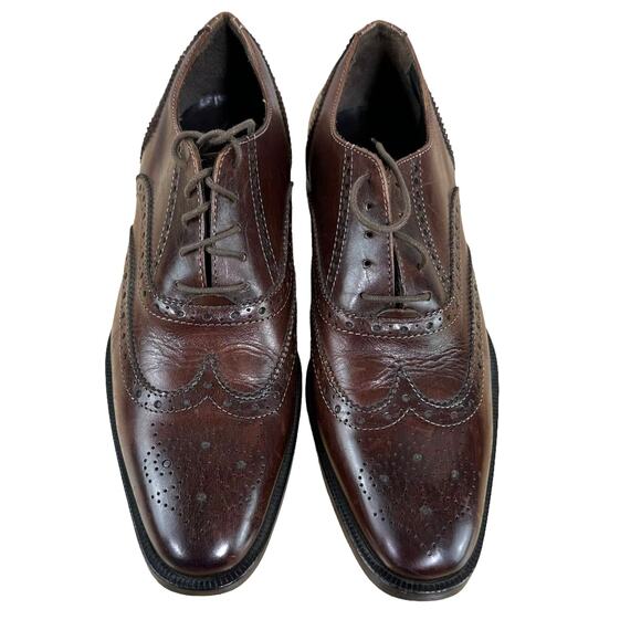 To Boot New York Men's Emil Wingtip Oxford Size 7 New Without Box Brown Leather - Picture 5 of 9
